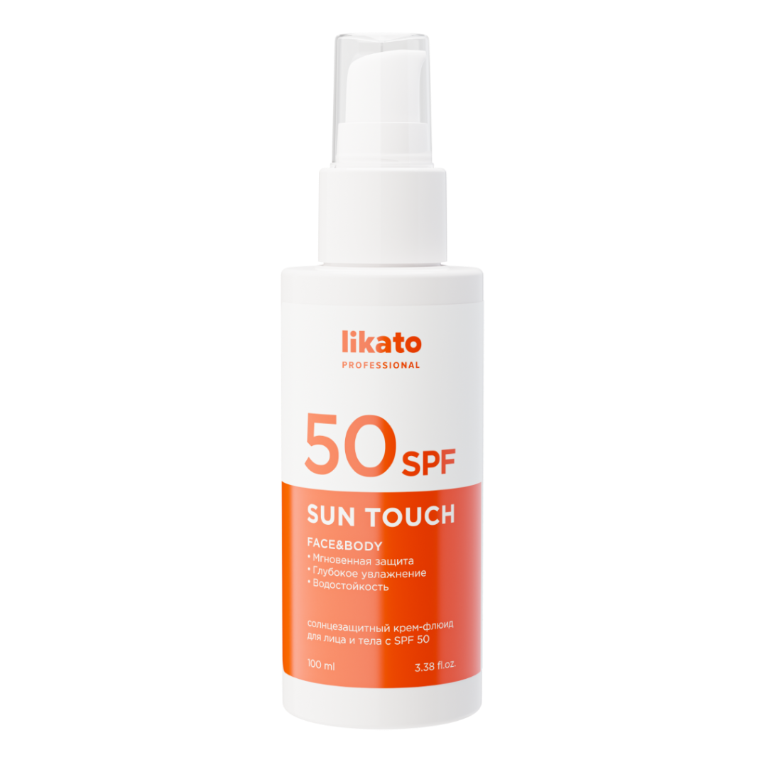 LIKATO Солнцезащитный крем-флюид для лица и тела с SPF 50 100 мл