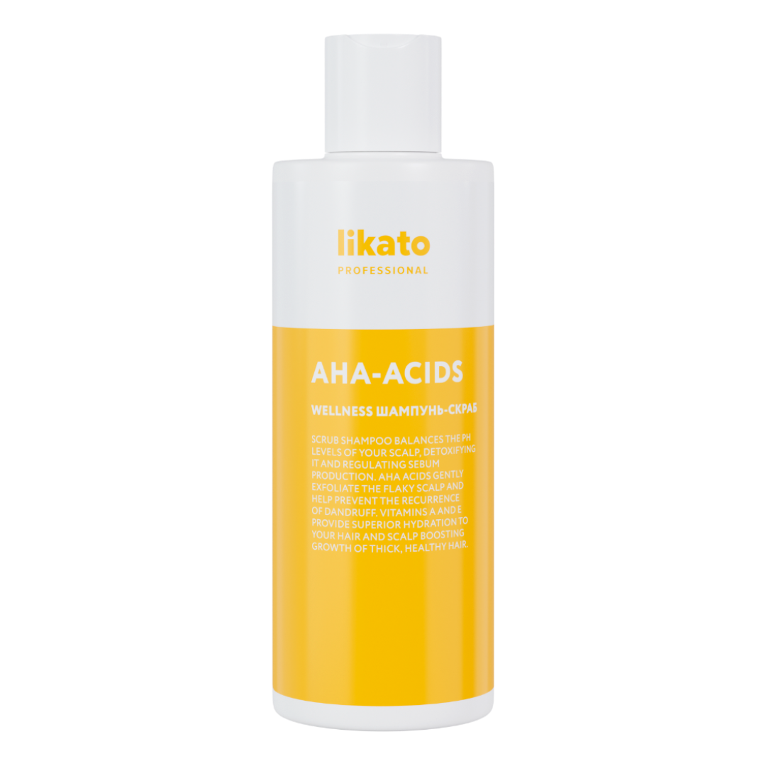 LIKATO WELLNESS Шампунь-скраб для тонких, жирных волос 400 мл